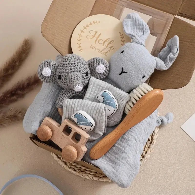 Presente criativo para bebê com itens personalizados